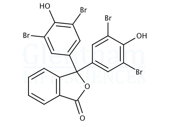 Structure for  3'',3'''',5'',5''''-Tetrabromophenolphthalein  (1301-20-8)