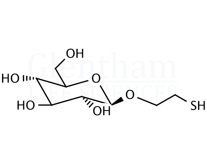 Structure for 2-Mercaptoethyl-b-D-glucopyranoside