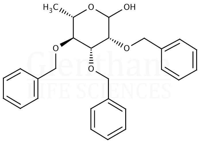 2,3,4-Tri-O-benzyl-L-rhamnopyranose Structure