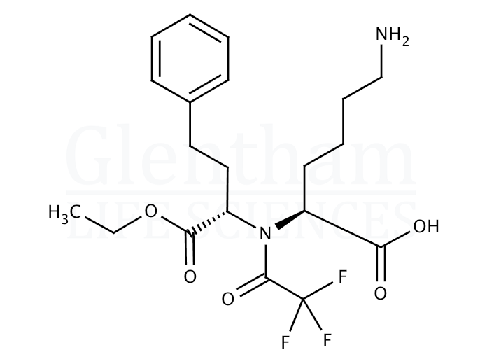 Structure for (S)-(-)-1-[N-(1-Ethoxycarbonyl-3-phenylpropyl)-N-trifluoroacetyl]-L-lysine