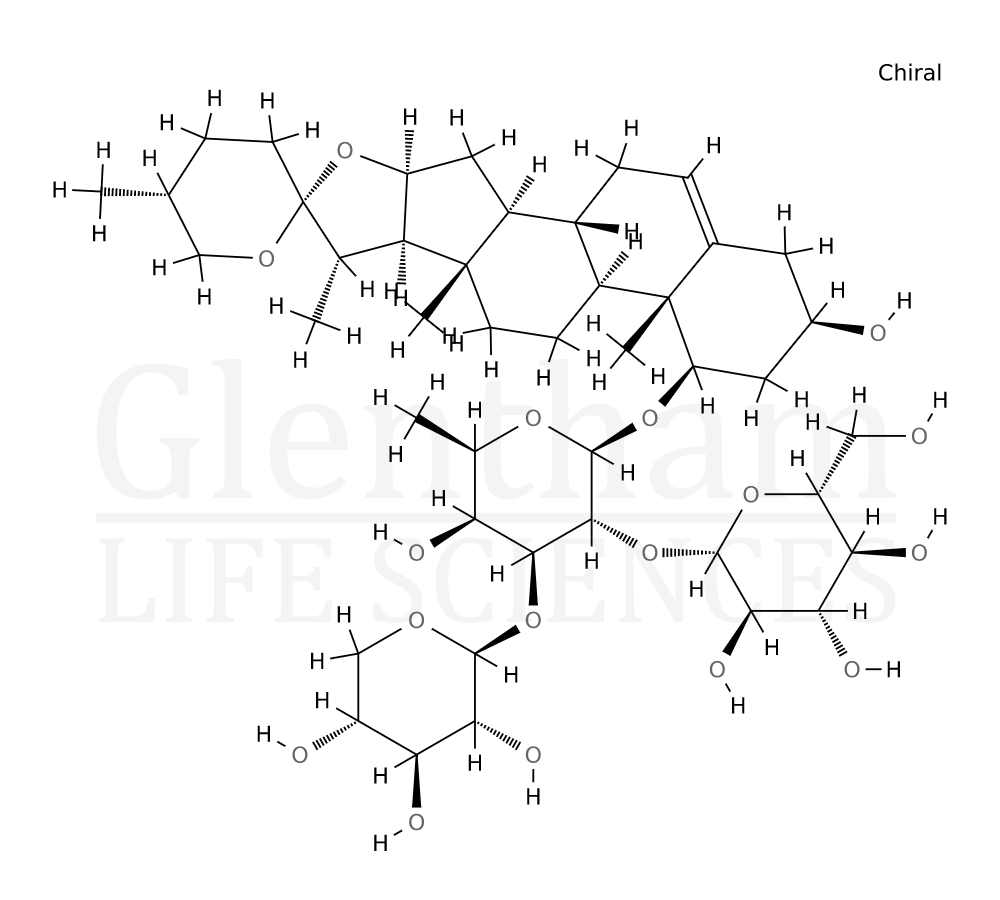 Structure for Saponin C, from Liriope muscari (130551-41-6)