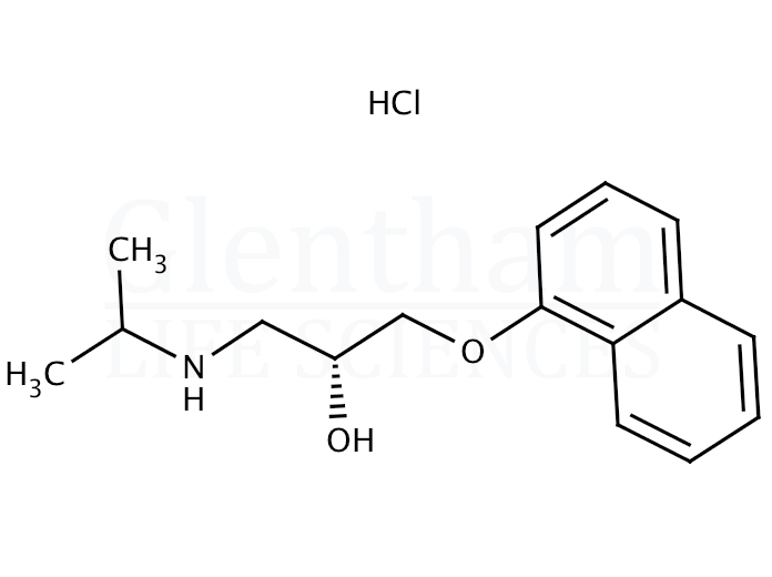 (R)-(+)-Propranolol hydrochloride Structure