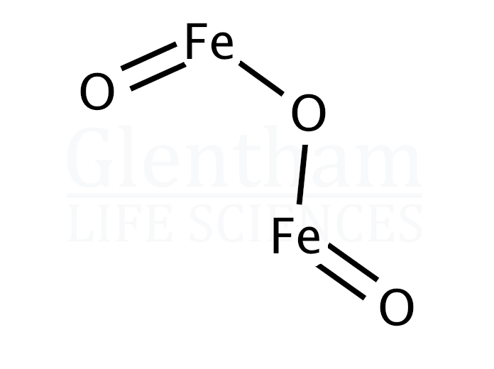 Strcuture for alpha-Iron(III) oxide-Nano Powder, 98+%