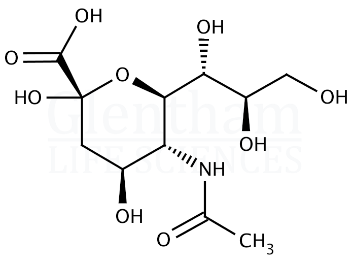Structure for N-Acetylneuraminic acid (131-48-6)