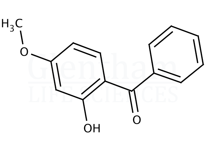 Strcuture for 2-Hydroxy-4-methoxybenzophenone