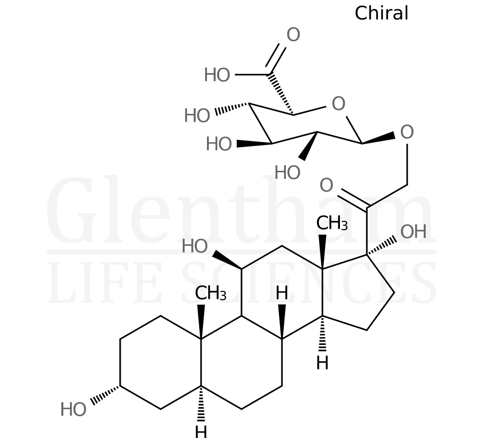 Allo-3a-tetrahydro cortisol 21-O-b-D-glucuronide Structure