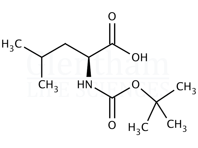 Structure for Boc-Leu-OH hydrate (13139-15-6)