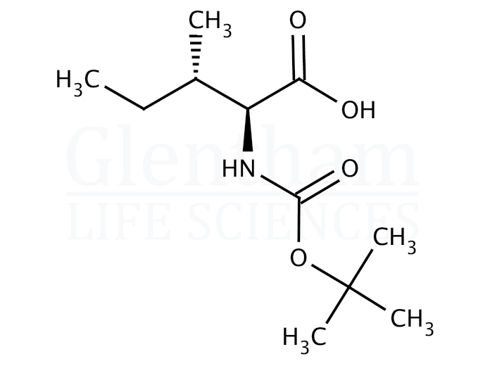 Boc-Ile-OH Structure