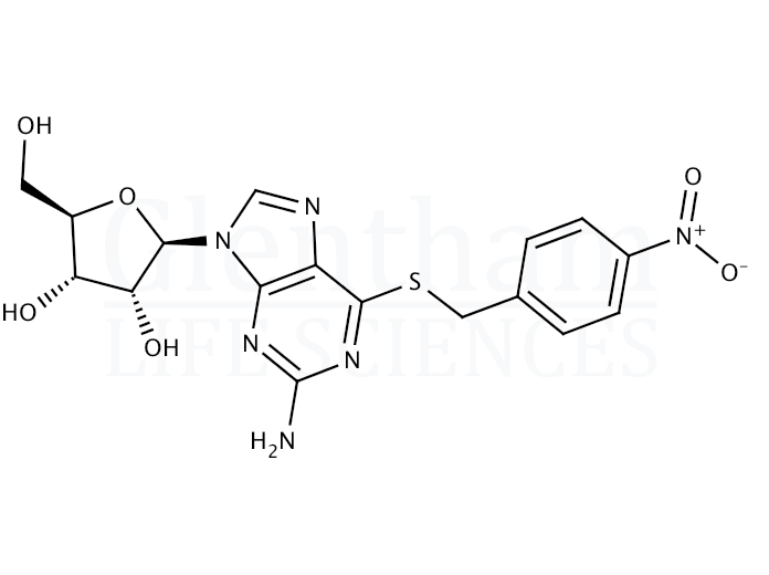 S-(4-Nitrobenzyl)-6-thioguanosine Structure