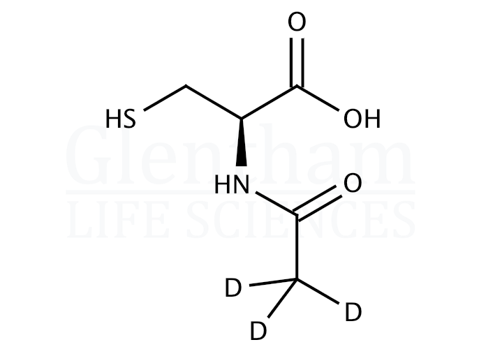 N-Acetyl-d3-L-cysteine Structure