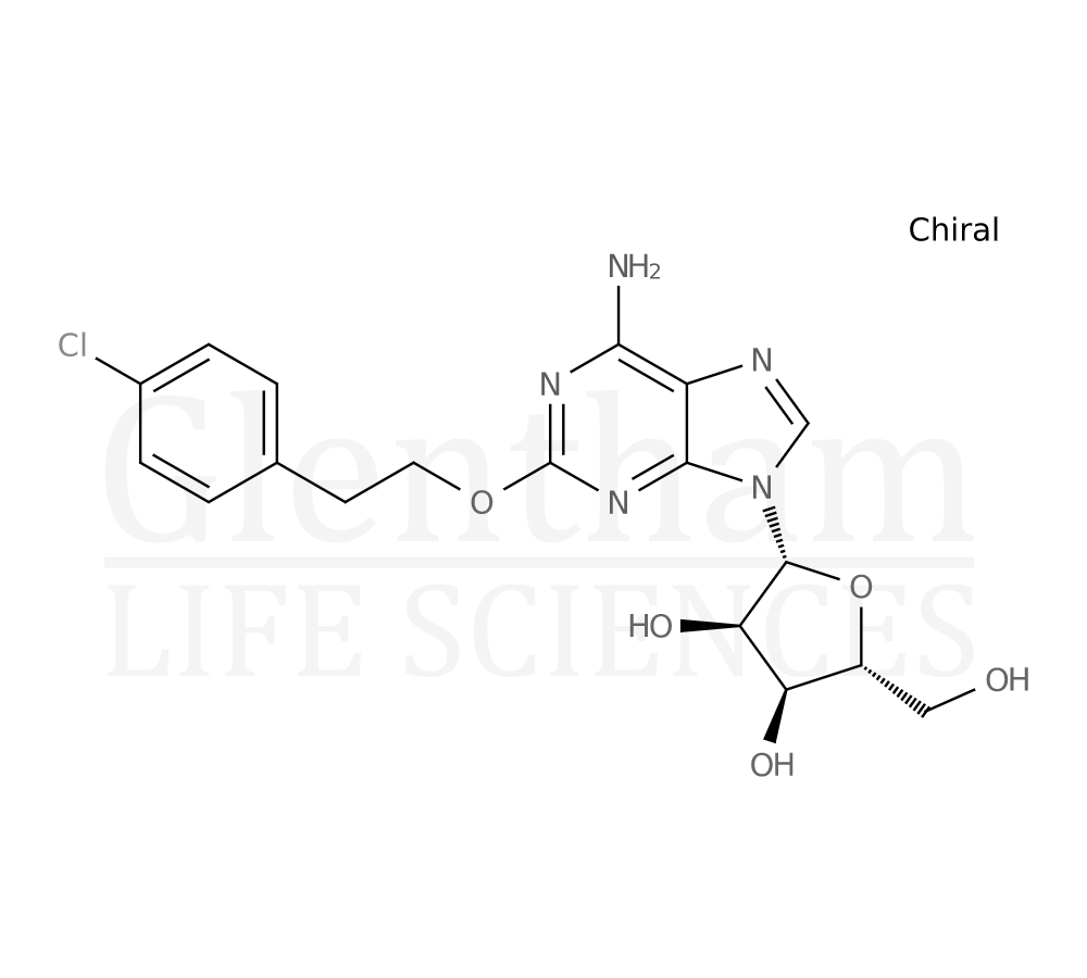 2-[2-(4-Chlorophenyl)ethoxy]adenosine Structure