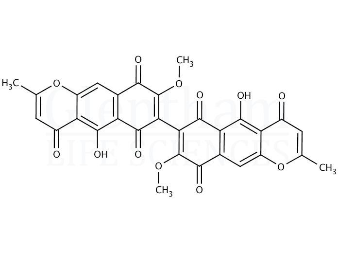 Structure for Aurofusarin (13191-64-5)