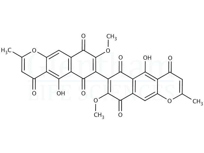 Structure for  Aurofusarin  (13191-64-5)