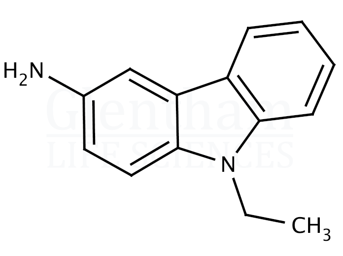 Structure for  3-Amino-9-ethylcarbazole  (132-32-1)