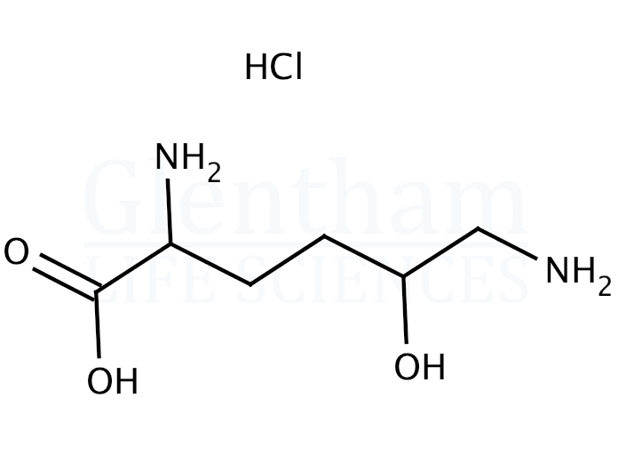 Structure for DL-5-Hydroxylysine hydrochloride (13204-98-3)