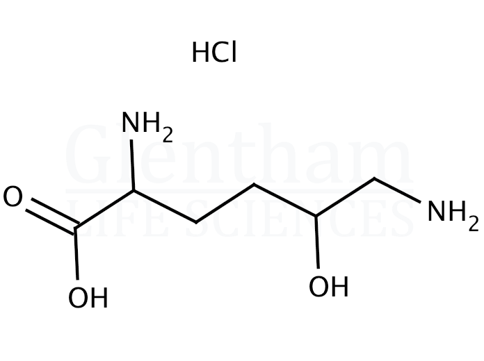 Structure for DL-5-Hydroxylysine hydrochloride