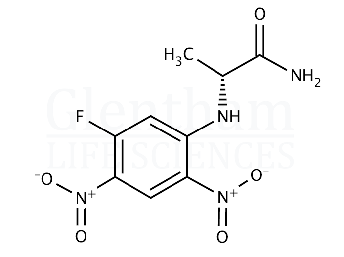 (2,4-Dinitro-5-fluorophenyl)-D-alanine amide Structure
