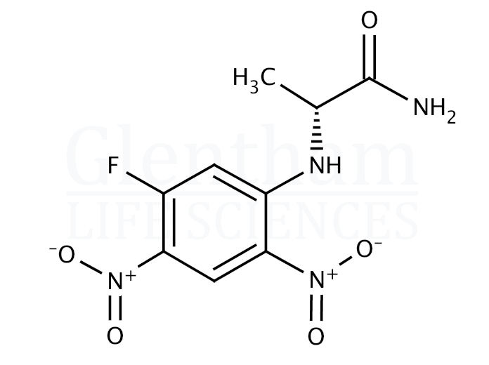 Structure for (2,4-Dinitro-5-fluorophenyl)-D-alanine amide