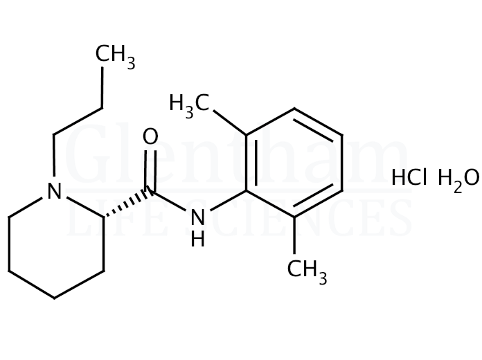 Ropivacaine hydrochloride monohydrate Structure