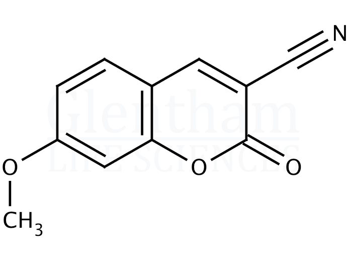 3-Cyano-7-methoxycoumarin Structure