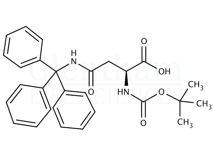 Structure for Boc-Asn(Trt)-OH (132388-68-2)