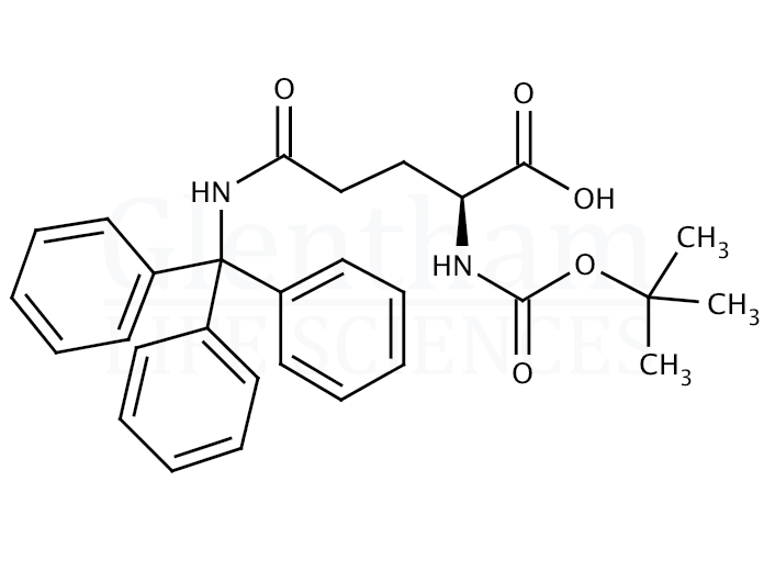 Structure for Boc-Gln(Trt)-OH (132388-69-3)