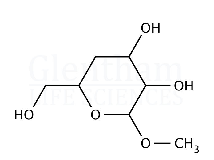 Strcuture for Methyl 4-deoxy-a-D-glucopyranoside