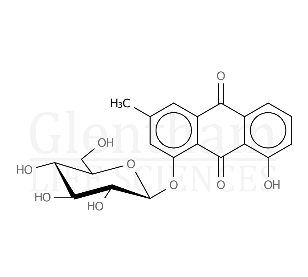 Chrysophanol-8-glucoside Structure