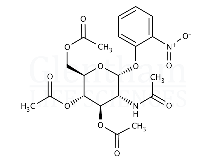 2-Nitrophenyl 2-acetamido-3,4,6-tri-O-acetyl-2-deoxy-a-D-glucopyranoside Structure