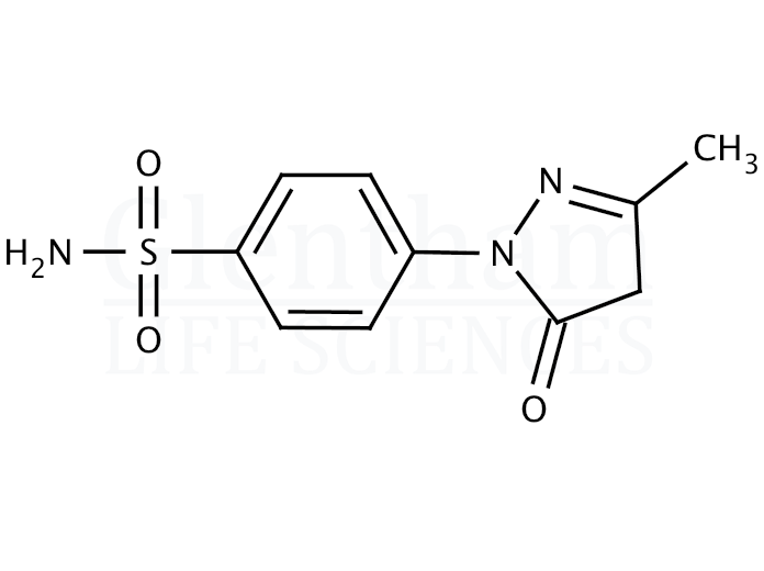 3-Methyl-1-(4′-sulfoamidophenyl)-5-pyrazolone  Structure