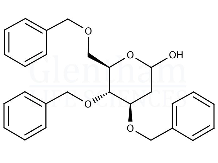 3,4,6-Tri-O-benzyl-2-deoxy-D-glucopyranose Structure