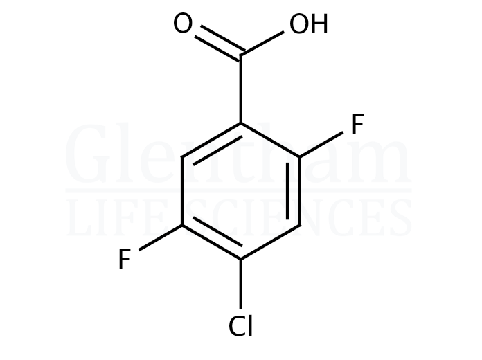 4-Chloro-2,5-difluorobenzoic acid Structure