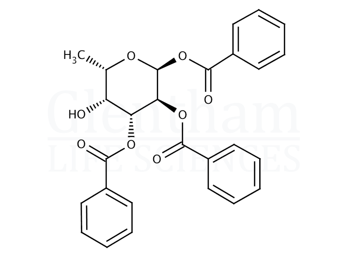 Structure for 1,2,3-Tri-O-benzoyl-a-L-fucopyranose