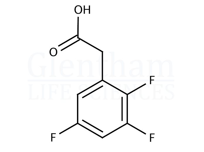2,3,5-Trifluorophenylacetic acid Structure