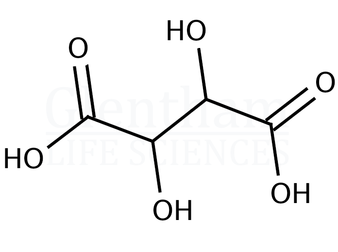 Structure for DL-Tartaric acid (133-37-9)
