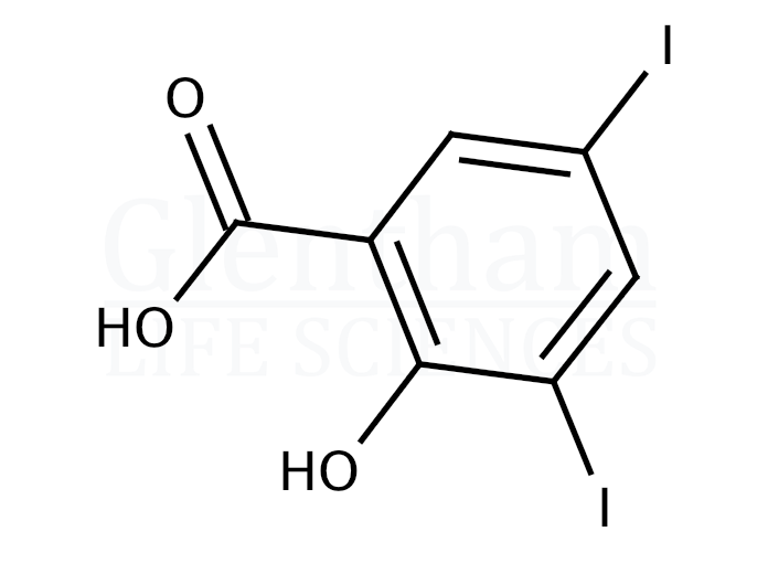 3,5-Diiodosalicylic acid Structure