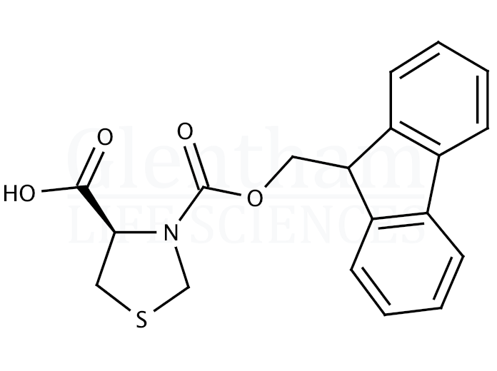 Structure for (-)-(R)-Fmoc-4-thiazolidinecarboxylic acid