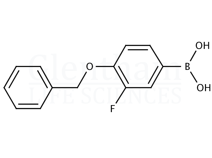 Structure for 4-Benzyloxy-3-fluorophenylboronic acid