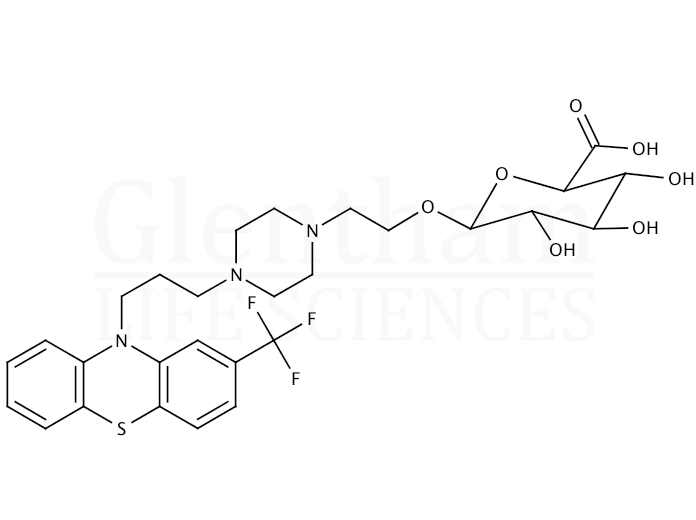 Fluphenazine b-D-glucuronide Structure