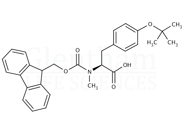 Structure for Fmoc-Nalpha-methyl-O-t-butyl-L-tyrosine