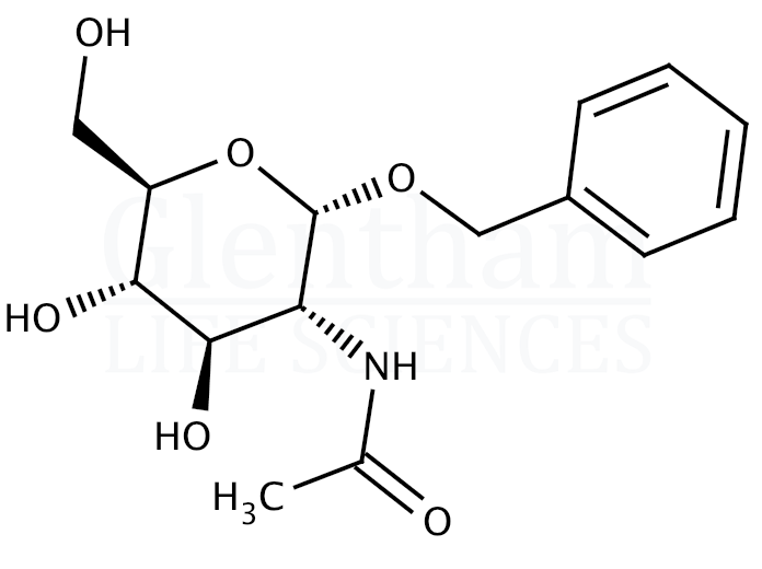Benzyl 2-acetamido-2-deoxy-α-D-glucopyranoside Structure