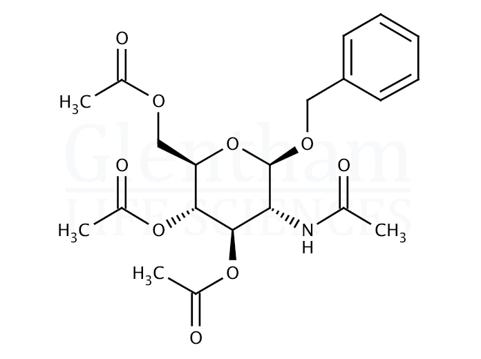 Benzyl 2-acetamido-3,4,6-tri-O-acetyl-2-deoxy-b-D-glucopyranoside Structure