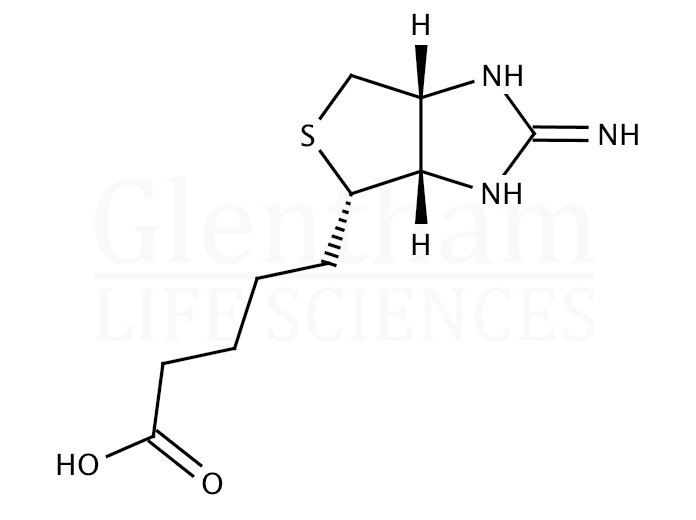 Structure for  2-Iminobiotin  (13395-35-2)