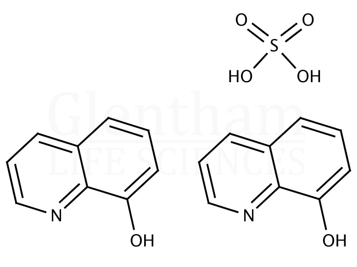 Structure for  8-Quinolinol hemisulfate salt  (134-31-6)