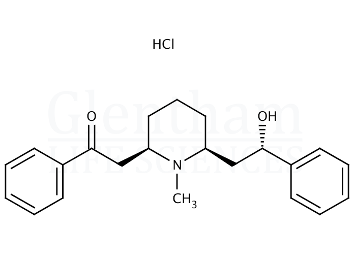 (-)-Lobeline hydrochloride  Structure