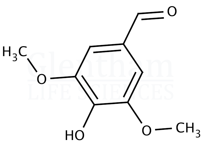 Structure for Syringaldehyde (3,5-Dimethoxy-4-hydroxybenzaldehyde)