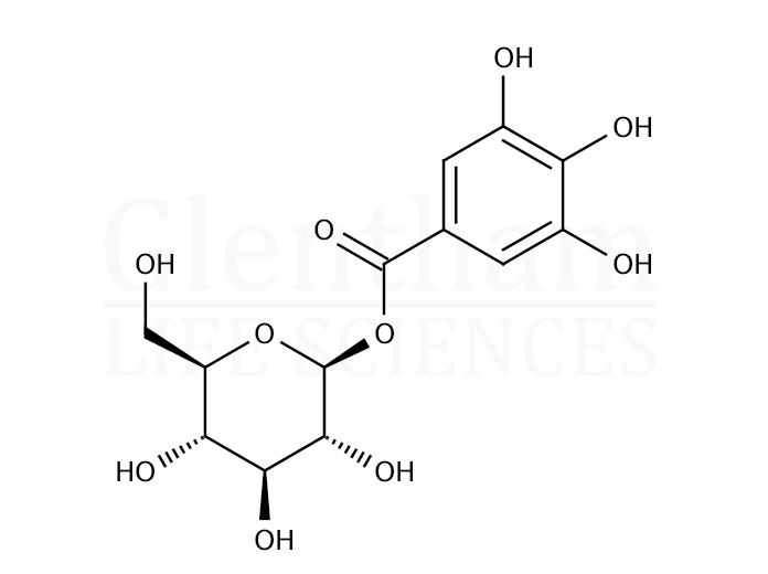 Structure for 1-O-Galloyl-b-D-glucose