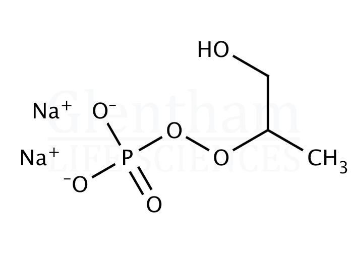 beta-Glycerol phosphate disodium salt pentahydrate Structure