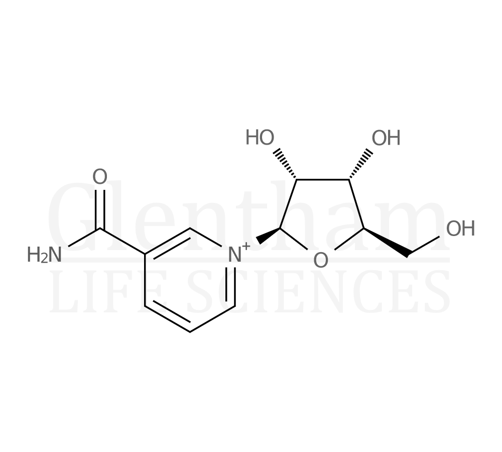 Structure for beta-Nicotinamide riboside triflic acid salt
