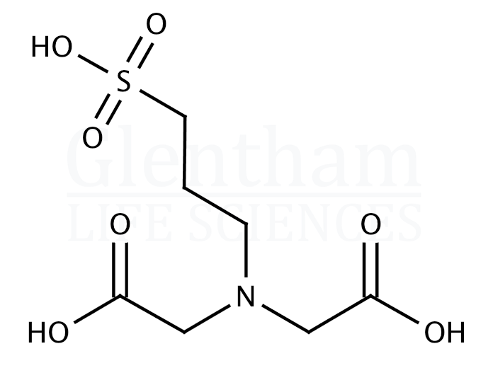Homotaurine N,N-diacetic acid Structure